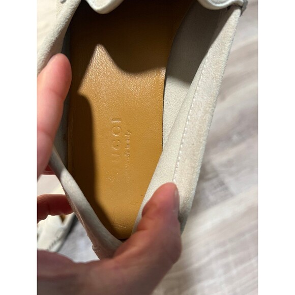 GUCCI | Authentic Ivory Bamboo Tassel Loafers Slip On Shoes Women’s Size 35 - Picture 4 of 10